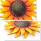 6-Inch Metal Sunflower Wall Decor – Summer-Inspired Hanging Art for Indoor & Outdoor Spaces, Perfect for Kitchen, Porch, Bathroom, or Bedroom